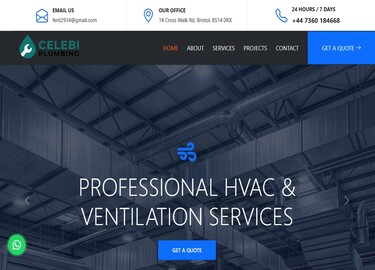 Celebi Plumbing Website